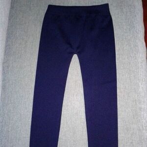 1775 Girls 4/6x Navy Blue Fleece-Lined Leggings New